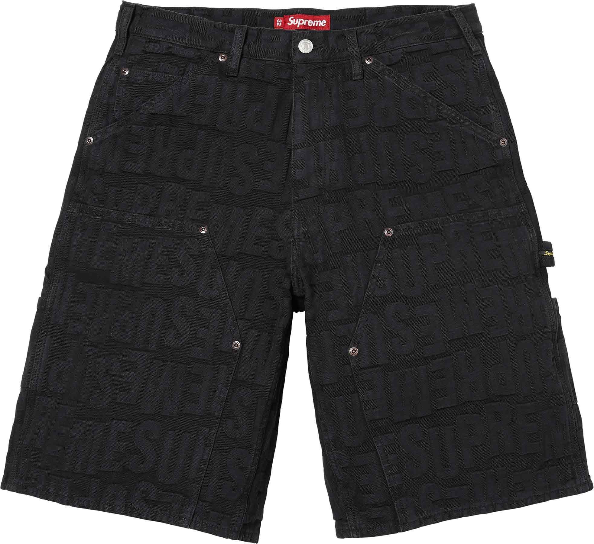 Repeat Jacquard Double Knee Denim Short view 5